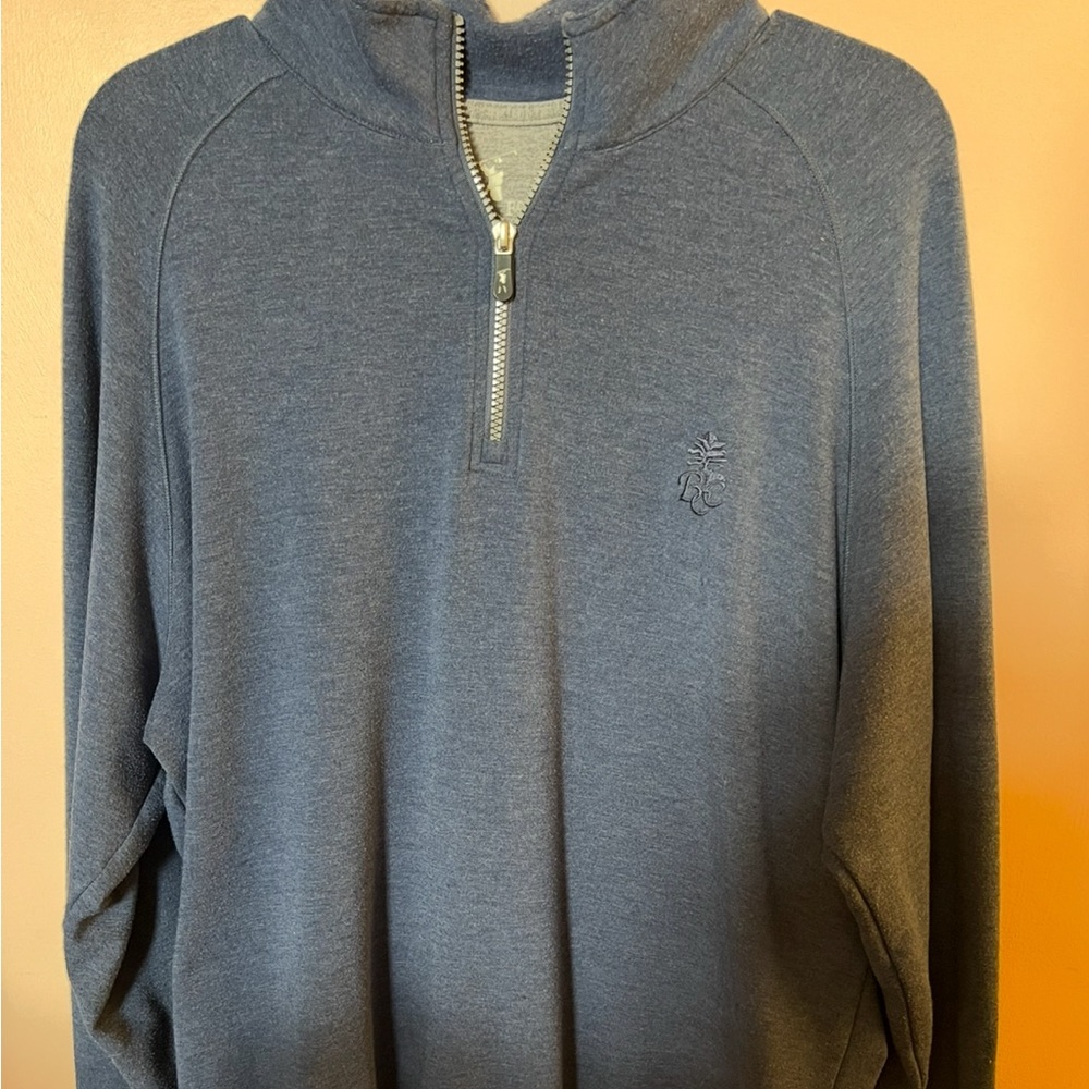 F&G Tech Men's Blue Quarter-Zip Pullover